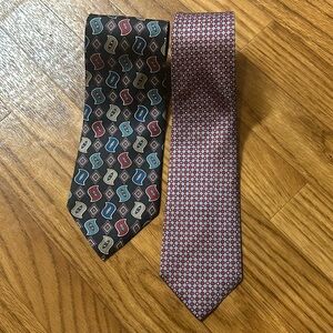 Christian Dior Men Silk Tie Bundle Set of Two